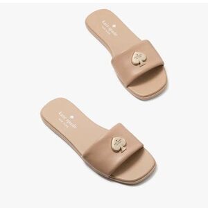 Kate Spade Beige Slide Sandals
